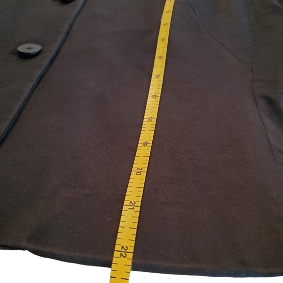 Pendleton Women's Jacket Blazer Lined Three Button Cotton Spandex Black Size 12 - Picture 10 of 13